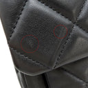 シャネル CHANEL マトラッセ チェーンショルダー ブラック ラムスキン ショルダーバッグ ゴールド金具 黒 ココマーク 肩掛け