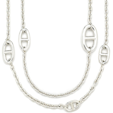 エルメス HERMES シェーヌダンクル ファランドール120 シルバー シルバー925 ネックレス スターリングシルバー