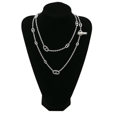 エルメス HERMES シェーヌダンクル ファランドール120 シルバー シルバー925 ネックレス スターリングシルバー