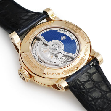 腕時計 ルイ・モネ LOUIS MOINET ムーン リミテッドエディション LM-45.50.MO 自動巻き メンズ K18RG無垢 月 隕石 カプセル 限定12本