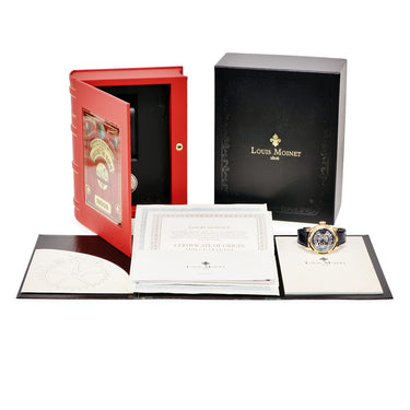 腕時計 ルイ・モネ LOUIS MOINET ムーン リミテッドエディション LM-45.50.MO 自動巻き メンズ K18RG無垢 月 隕石 カプセル 限定12本