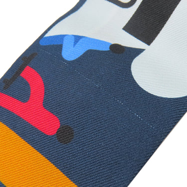 エルメス HERMES ツイリー マリン×ヴェール×マルチカラー シルク スカーフ 【Figure Libre/フィギュア リーブル】