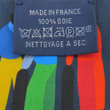 エルメス HERMES ツイリー マリン×ヴェール×マルチカラー シルク スカーフ 【Figure Libre/フィギュア リーブル】