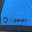 エルメス HERMES ツイリー マリン×ヴェール×マルチカラー シルク スカーフ 【Figure Libre/フィギュア リーブル】