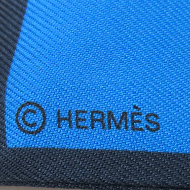 エルメス HERMES ツイリー マリン×ヴェール×マルチカラー シルク スカーフ 【Figure Libre/フィギュア リーブル】