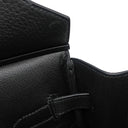 エルメス HERMES バーキン35 ブラック フィヨルド ハンドバッグ ゴールド金具 黒