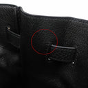 エルメス HERMES バーキン35 ブラック フィヨルド ハンドバッグ ゴールド金具 黒