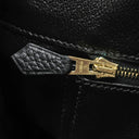 エルメス HERMES バーキン35 ブラック フィヨルド ハンドバッグ ゴールド金具 黒