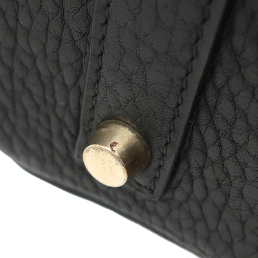 エルメス HERMES バーキン35 ブラック フィヨルド ハンドバッグ ゴールド金具 黒