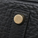 エルメス HERMES バーキン35 ブラック フィヨルド ハンドバッグ ゴールド金具 黒