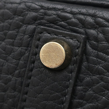 エルメス HERMES バーキン35 ブラック フィヨルド ハンドバッグ ゴールド金具 黒