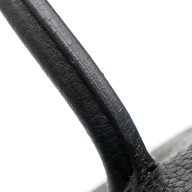 エルメス HERMES バーキン35 ブラック フィヨルド ハンドバッグ ゴールド金具 黒