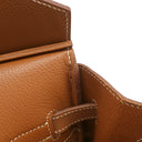 エルメス HERMES バーキン35 ゴールド クシュベル ハンドバッグ ゴールド金具 茶