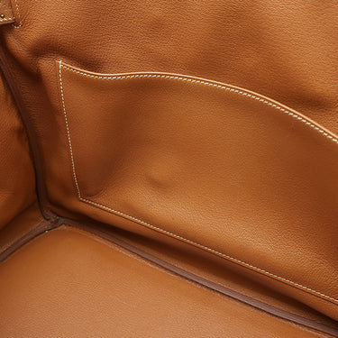 エルメス HERMES バーキン35 ゴールド クシュベル ハンドバッグ ゴールド金具 茶