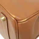 エルメス HERMES バーキン35 ゴールド クシュベル ハンドバッグ ゴールド金具 茶