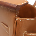 エルメス HERMES バーキン35 ゴールド クシュベル ハンドバッグ ゴールド金具 茶