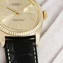 腕時計 ロレックス ROLEX デイトジャスト 36 1601 29番台 自動巻き メンズ OH済 29番台 K18YG無垢 シャンパン バー ヴィンテージ