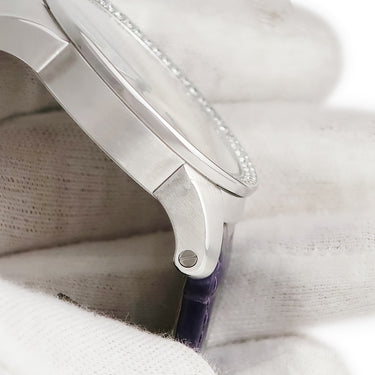 腕時計 カルティエ Cartier カリブル ドゥ カルティエ LM WF100003 自動巻き メンズ K18WG無垢 純正ダイヤ デイト スモセコ ローマン