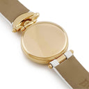 腕時計 ボヴェ Bovet フルリエ クオーツ レディース OH済 K18YG無垢 純正ダイヤ ホワイト シェル 白