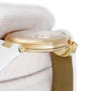 腕時計 ボヴェ Bovet フルリエ クオーツ レディース OH済 K18YG無垢 純正ダイヤ ホワイト シェル 白