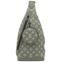 ルイヴィトン LOUIS VUITTON デュオ スリングバッグ M12486 オリーブ グリーン モノグラムシャドウ ボディバッグ ブラック金具 カーキ クロスボディ