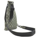 ルイヴィトン LOUIS VUITTON デュオ スリングバッグ M12486 オリーブ グリーン モノグラムシャドウ ボディバッグ ブラック金具 カーキ クロスボディ