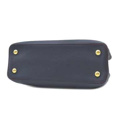 ルイヴィトン LOUIS VUITTON カプシーヌMM M94535 コバルト トリヨンレザー 2WAYバッグ ゴールド金具 紺 赤 ハンドバッグ ショルダ―