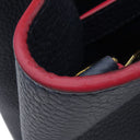 ルイヴィトン LOUIS VUITTON カプシーヌMM M94535 コバルト トリヨンレザー 2WAYバッグ ゴールド金具 紺 赤 ハンドバッグ ショルダ―