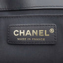 シャネル CHANEL ボーイシャネル ミニ チェーンショルダー ネイビー ラムスキン ショルダーバッグ ゴールド金具 紺