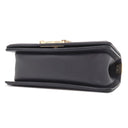 シャネル CHANEL ボーイシャネル ミニ チェーンショルダー ネイビー ラムスキン ショルダーバッグ ゴールド金具 紺