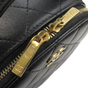 シャネル CHANEL マトラッセ バニティ ミニ AP3088 ブラック ラムスキン ショルダーバッグ ゴールド金具 トップハンドル チェーンショルダー ヴァニティ 黒