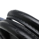 エルメス HERMES バーキン25 ヴェルソー ブルーサフィール×ブラック オーストリッチ ハンドバッグ シルバー金具 青 黒