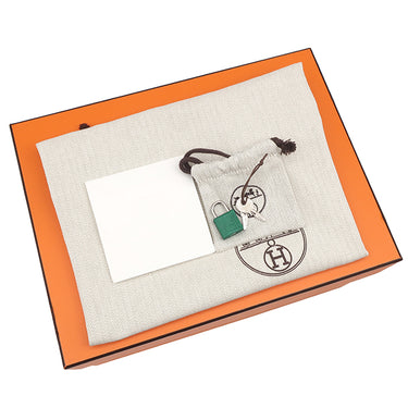 エルメス HERMES ピコタンロック PM ヴェールヴェルティゴ オーストリッチ ハンドバッグ シルバー金具 緑色