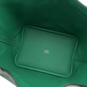 エルメス HERMES ピコタンロック PM ヴェールヴェルティゴ オーストリッチ ハンドバッグ シルバー金具 緑色