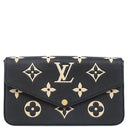 ルイヴィトン LOUIS VUITTON ポシェット フェリシー M82479 ブラックベージュ バイカラーモノグラムアンプラントレザー チェーンウォレット ゴールド金具 黒 チェーンショルダー