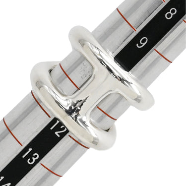 エルメス HERMES オスモズGM シルバー シルバー925 #51(JP11) リング 指輪 Hモチーフ AG925 SV925 11号