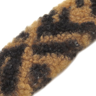 フェンディ FENDI ストラップ ユー ミニ ブラウン×レッド ムートン レザー ショルダーストラップ シルバー金具 茶 赤 ズッカ FF柄 ミニストラップ