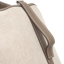 エルメス HERMES ピコタン PM ナチュラル×エトゥープ トワルアッシュ スイフト ハンドバッグ シルバー金具 ベージュ