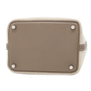 エルメス HERMES ピコタン PM ナチュラル×エトゥープ トワルアッシュ スイフト ハンドバッグ シルバー金具 ベージュ