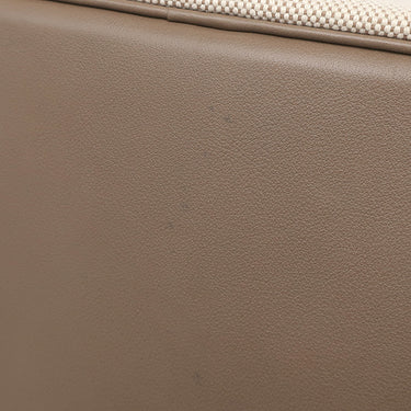 エルメス HERMES ピコタン PM ナチュラル×エトゥープ トワルアッシュ スイフト ハンドバッグ シルバー金具 ベージュ