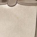 エルメス HERMES ピコタン PM ナチュラル×エトゥープ トワルアッシュ スイフト ハンドバッグ シルバー金具 ベージュ