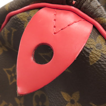 ルイヴィトン LOUIS VUITTON スピーディ 30 M41665 フラミンゴ モノグラムキャンバス ハンドバッグ ゴールド金具 モノグラム トーテム 茶 赤 ミニボストン