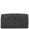 ルイヴィトン LOUIS VUITTON ジッピー ウォレット M61867 ノワール モノグラムマヒナ 長財布 シルバー金具 黒 ラウンドファスナー