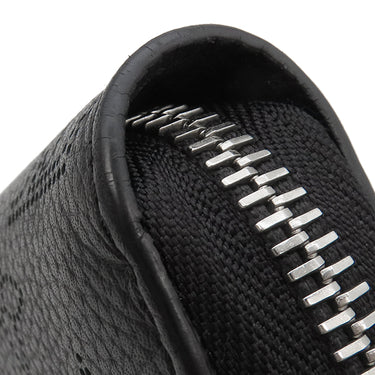 ルイヴィトン LOUIS VUITTON ジッピー ウォレット M61867 ノワール モノグラムマヒナ 長財布 シルバー金具 黒 ラウンドファスナー