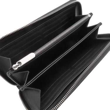 ルイヴィトン LOUIS VUITTON ジッピー ウォレット M61867 ノワール モノグラムマヒナ 長財布 シルバー金具 黒 ラウンドファスナー