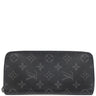 ルイヴィトン LOUIS VUITTON ジッピーウォレット ヴェルティカル M62295 モノグラムエクリプス モノグラムエクリプスキャンバス 長財布 シルバー金具 黒 グレー イニシャル入り
