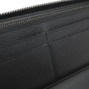 ルイヴィトン LOUIS VUITTON ジッピーウォレット ヴェルティカル M62295 モノグラムエクリプス モノグラムエクリプスキャンバス 長財布 シルバー金具 黒 グレー イニシャル入り