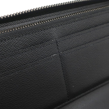 ルイヴィトン LOUIS VUITTON ジッピーウォレット ヴェルティカル M62295 モノグラムエクリプス モノグラムエクリプスキャンバス 長財布 シルバー金具 黒 グレー イニシャル入り