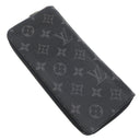 ルイヴィトン LOUIS VUITTON ジッピーウォレット ヴェルティカル M62295 モノグラムエクリプス モノグラムエクリプスキャンバス 長財布 シルバー金具 黒 グレー イニシャル入り