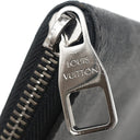 ルイヴィトン LOUIS VUITTON ジッピーウォレット ヴェルティカル M62295 モノグラムエクリプス モノグラムエクリプスキャンバス 長財布 シルバー金具 黒 グレー イニシャル入り
